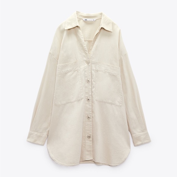 Zara Tops - NWT Zara Long Sleeve Button Down shirt size small